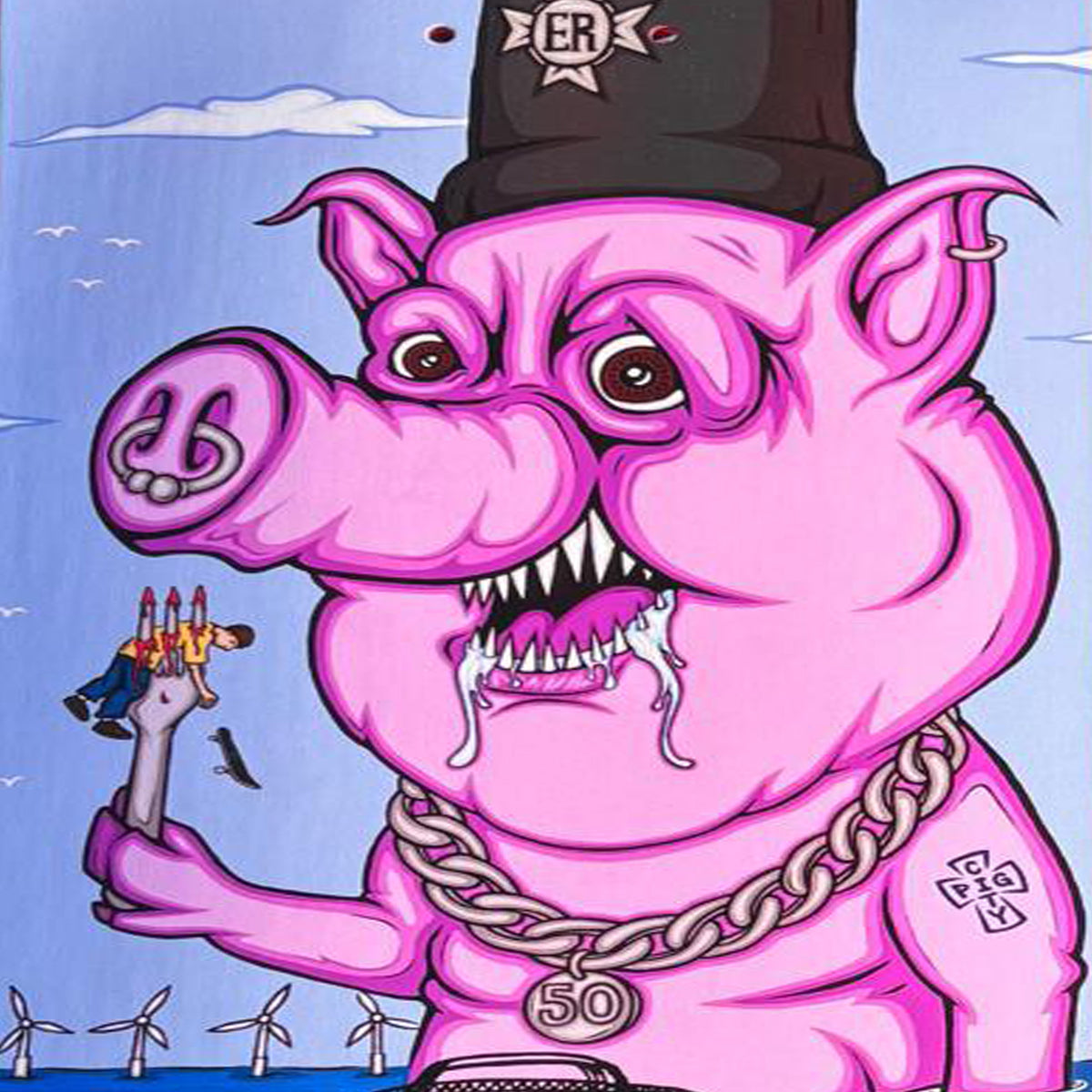 Pig City Skates - 50th Anniversary Deck - The Big Pig